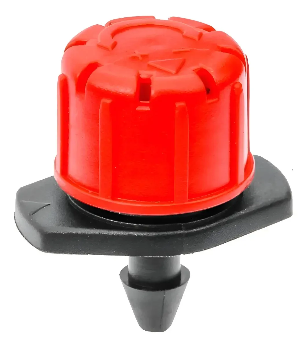 Bico Gotejador Regulável 0-40 Litros/ Hora (50 Unidades) Preto E Vermelho