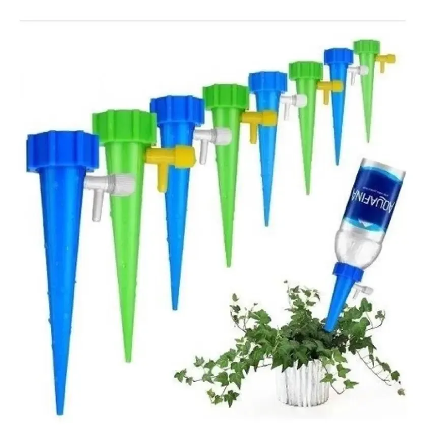 Kit 10 Gotejadores Irrigadores De Plantas Jardim Garrafa Pet