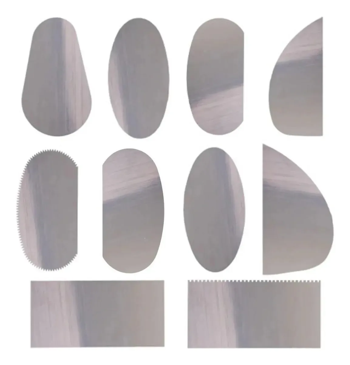 Kit 10 Espátulas De Aço Para Cerâmica - Yins Paper