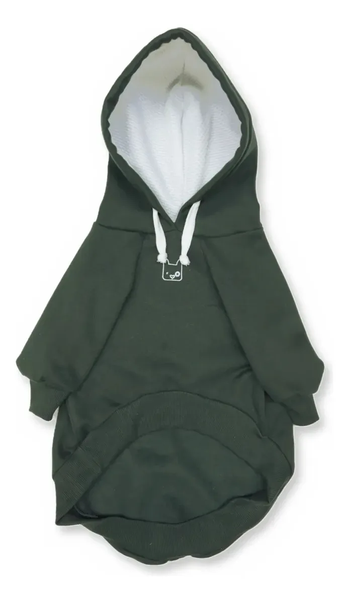 Moletom Pet Roupa Inverno Cachorro Cinza Tamanho G