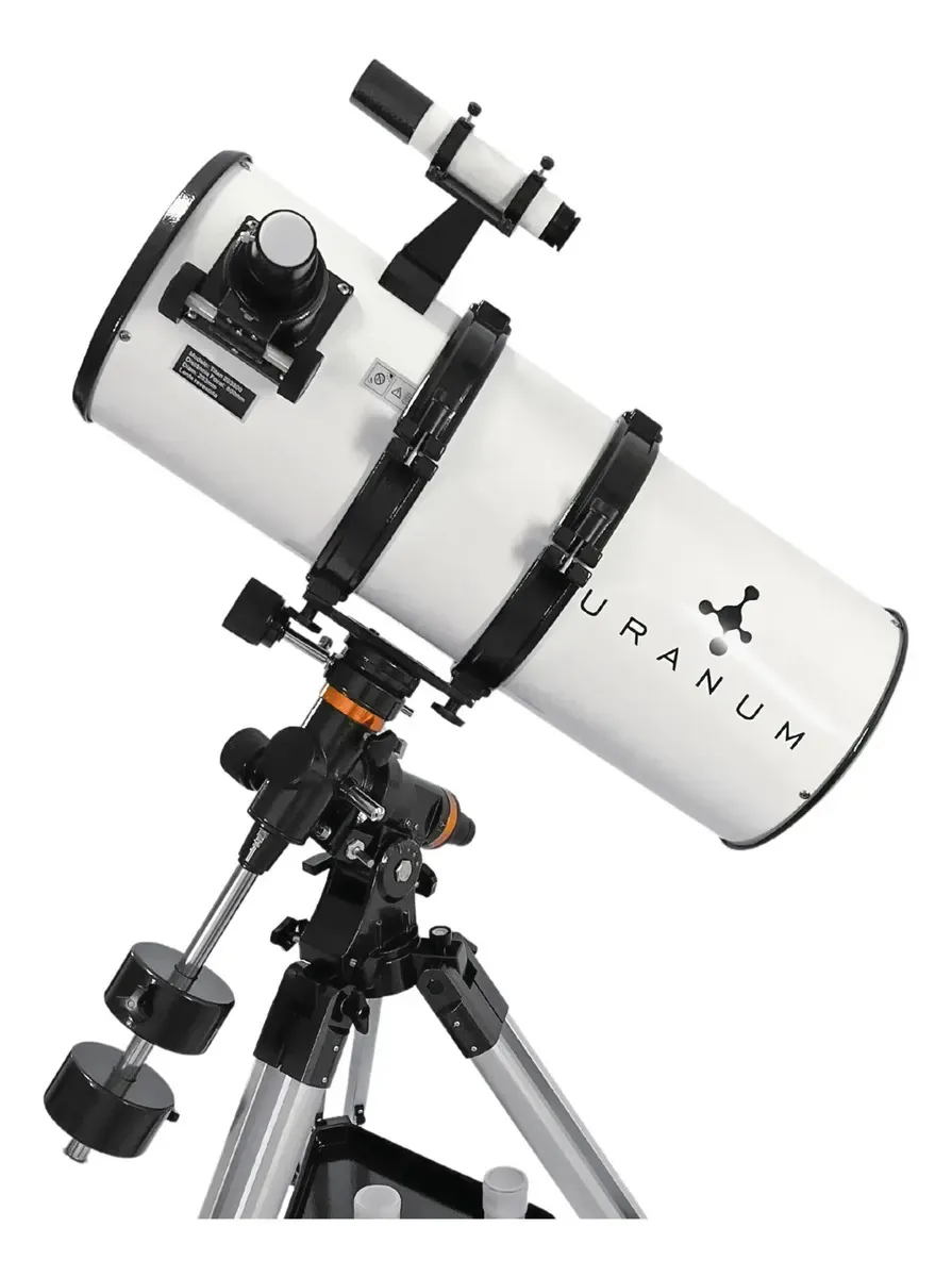 Telescópio Refletor Observação Astronômica Observar Universo Branco