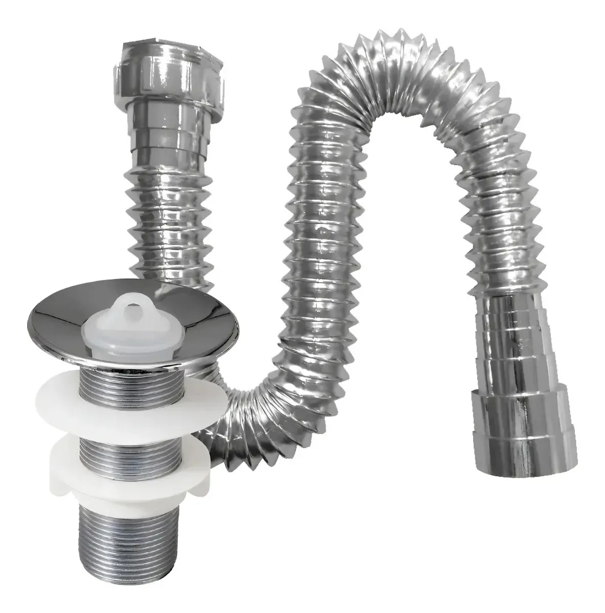 Kit Sifao Sanfonado 72cm Metalizado + Válvula V8