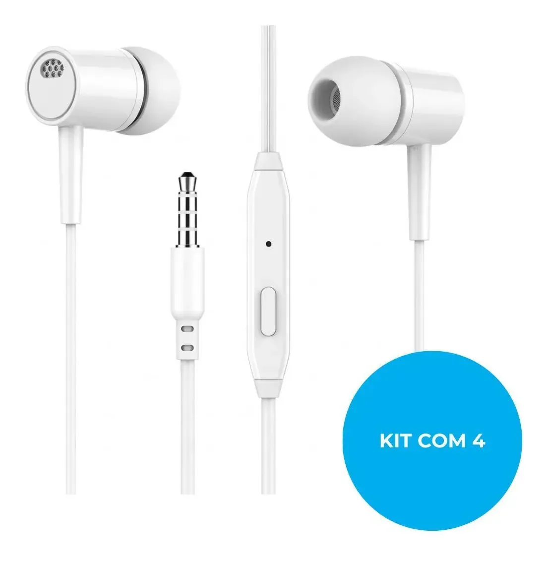 Combo Família 4 Fones Ouvido Celular Notebook X-cell F08