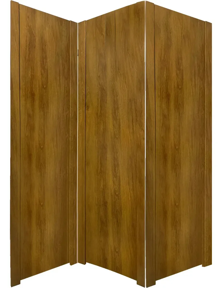3 Biombo Madeirado Mdf Sanfonado Separador Ambiente Cp