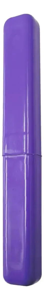 Porta Escova De Dentes Portátil De Plástico - A Sua! Cor Roxo