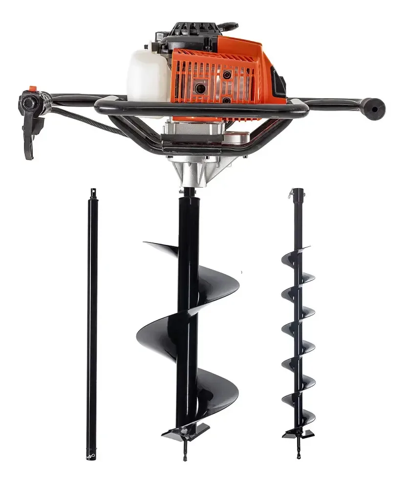 Kit Perfurador De Solo Completo 2 Brocas + Extensor 60cm