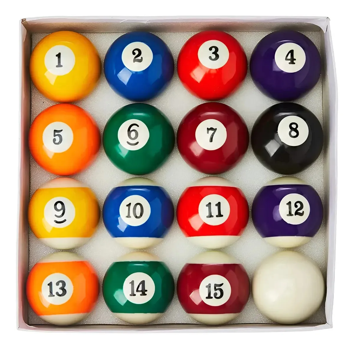 Jogo Bolas Bilhar Sinuca Numerada 57mm Branca