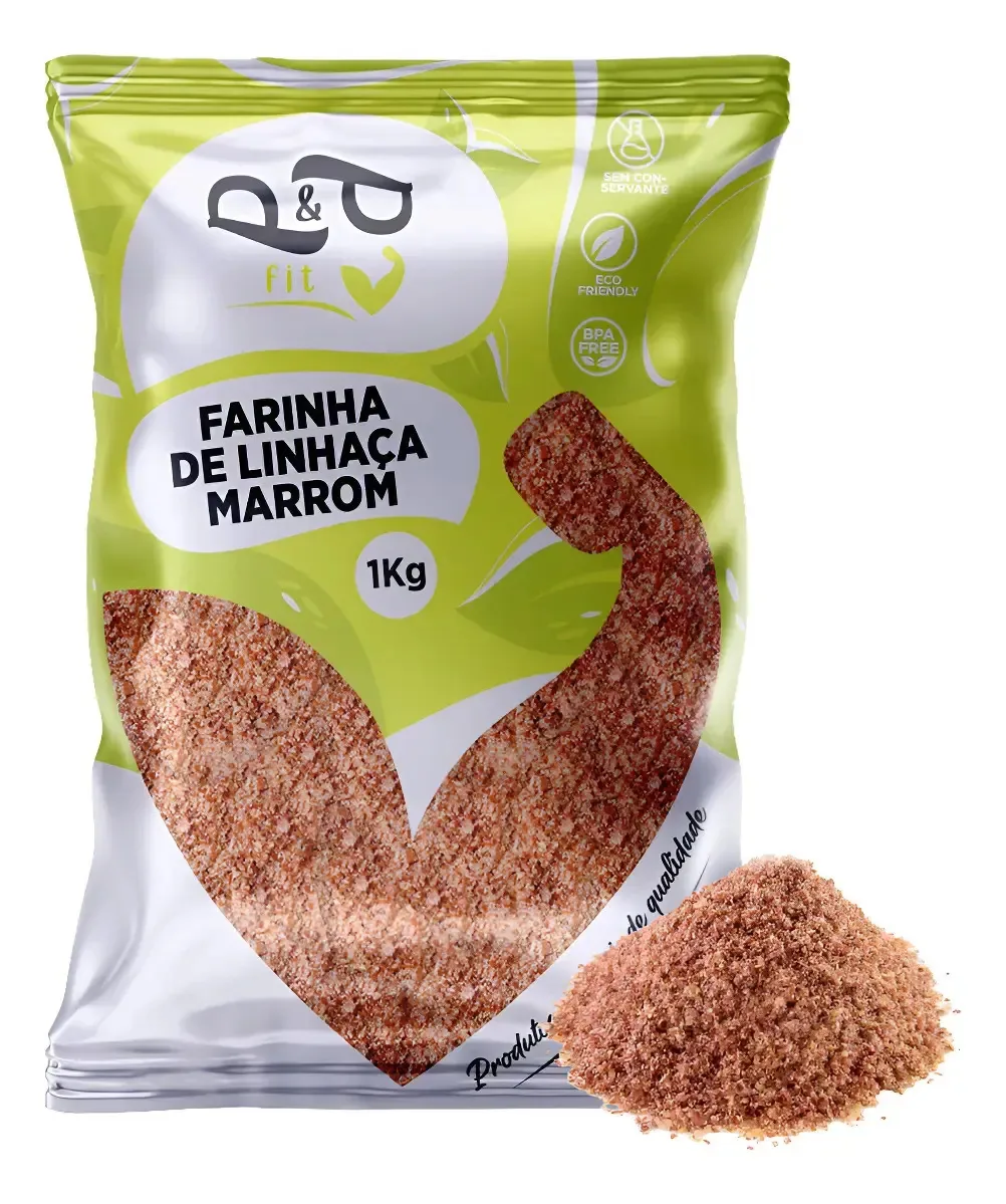 Farinha De Linhaça Marrom 1kg - P&p