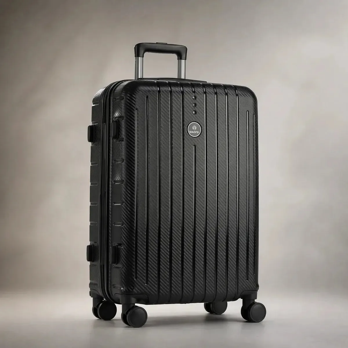 Mala De Viagem 23kg Premium Extensor Anti Furto Senha Rodas Preto