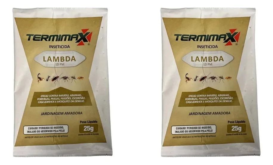 Kit 2 Inseticida Termimax Lambda 10 Pm 25g