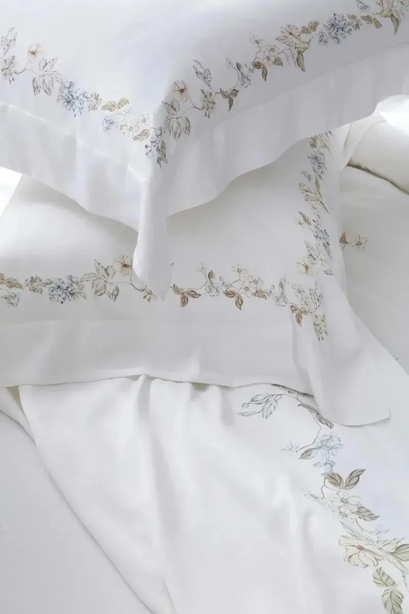 Jogo Cama Bambu Estampado Queen Kacyumara Cor Gardene