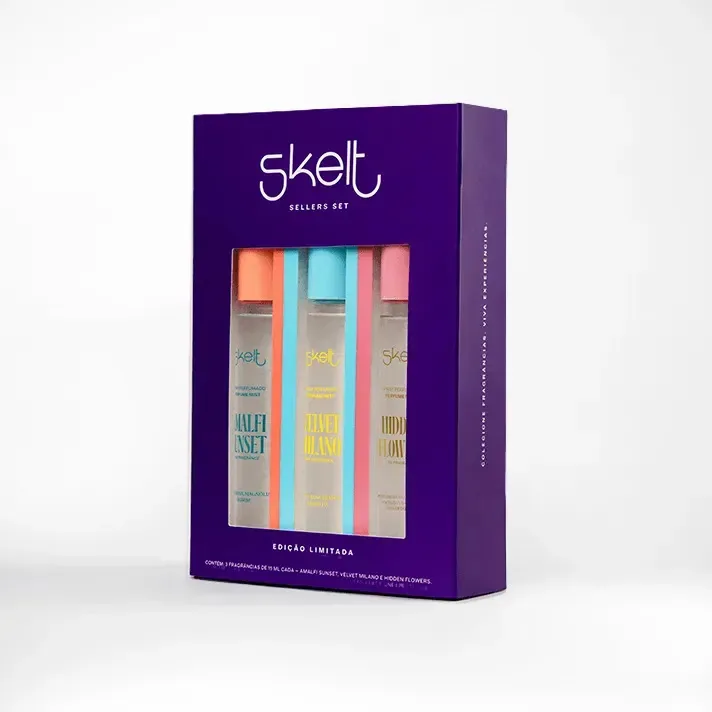 Mini Body Splash Skelt Sellers Set C/3 Fragrâncias