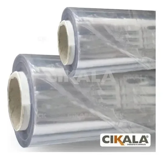 01 Metro Plastico Pvc Transparente Cortina Mesa 0,40 Mm