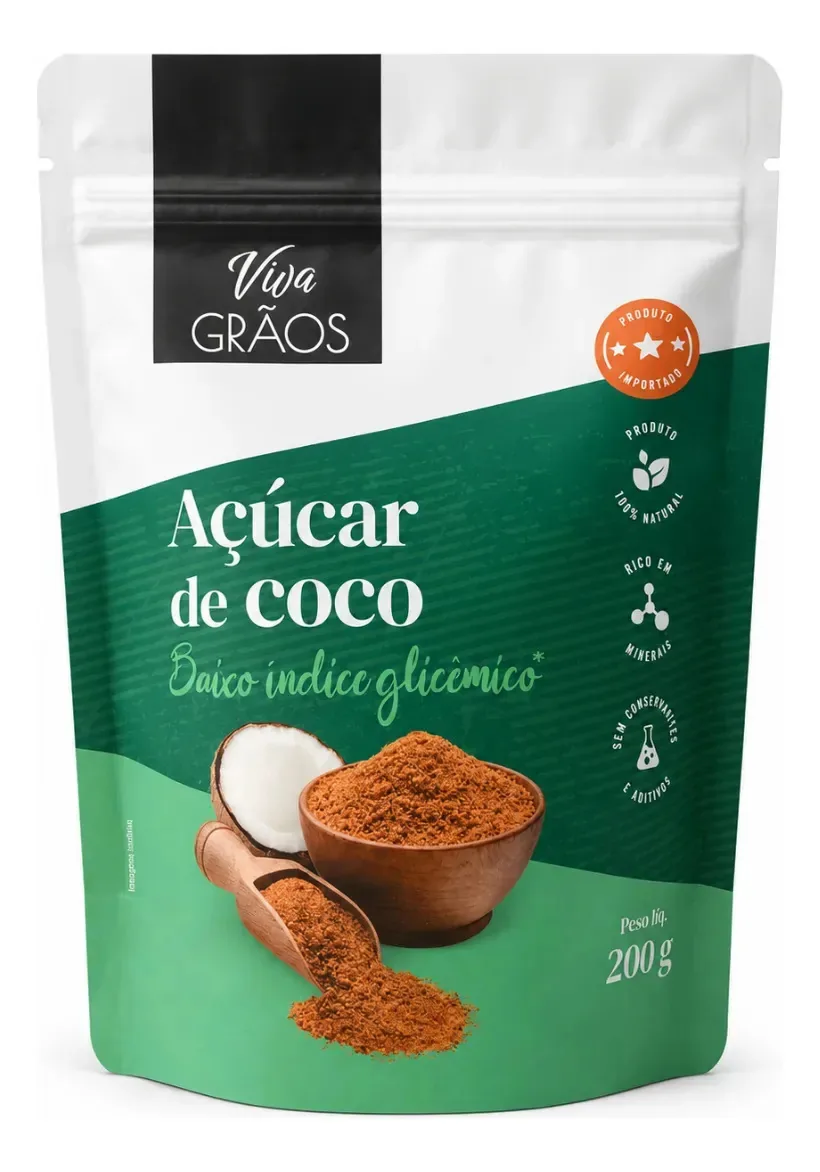 Açúcar De Coco 200g Viva Grãos
