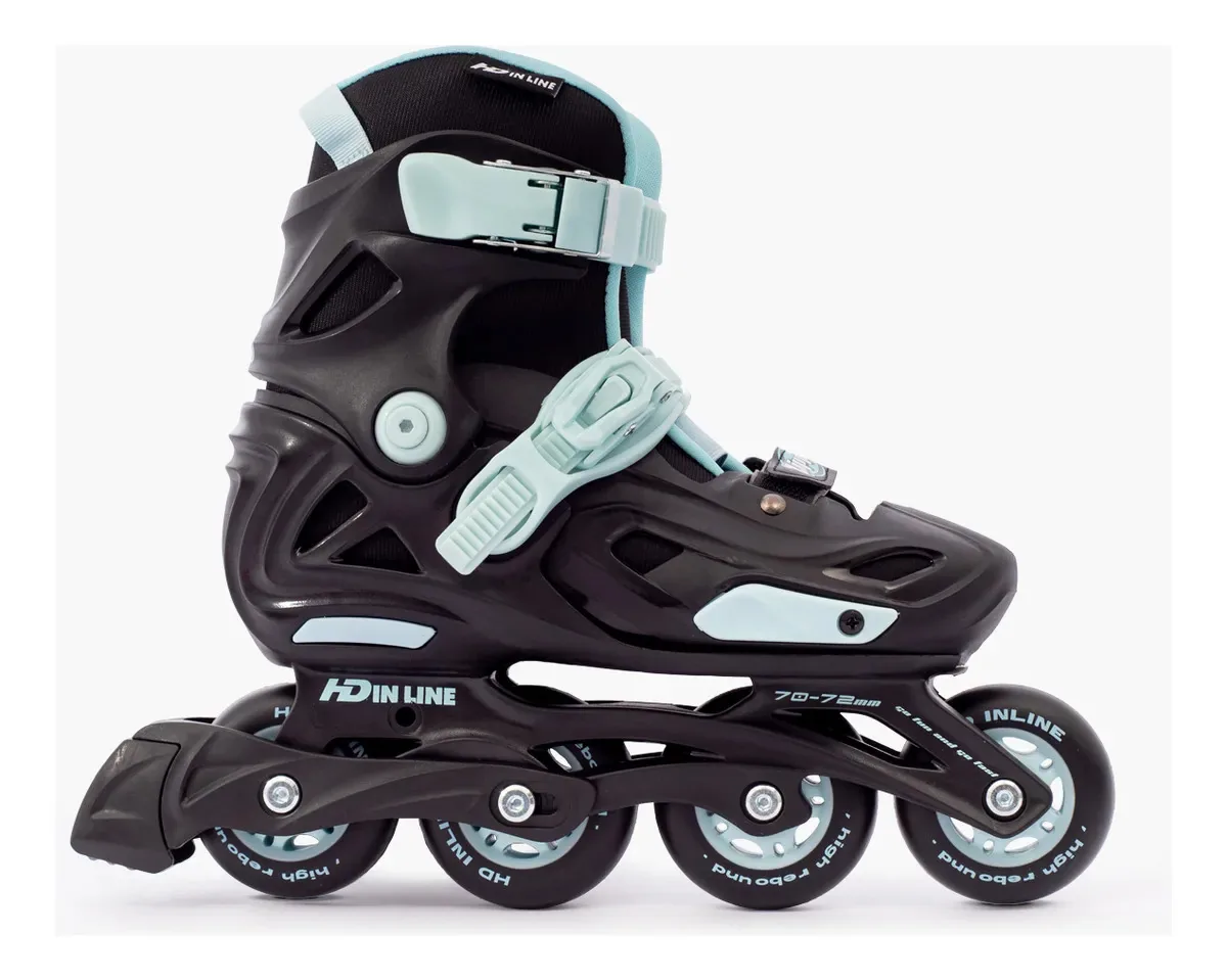 Patins Hd Inline - Zippy - Ajustável Cor Black Ice Tamanho Dos Patins 34-38