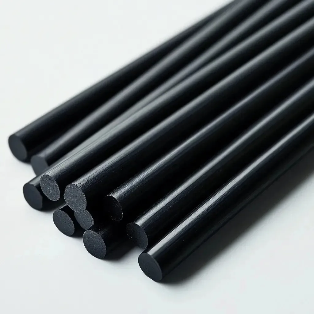 Refil Cola Quente Grossa Preta Black 500gr Alta Fixação Preto