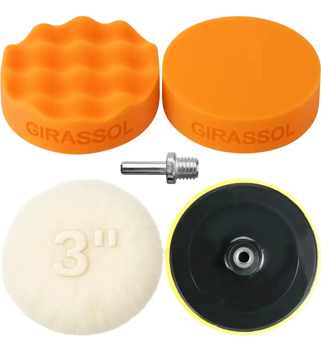 Kit 5 Pçs 3 Pol. 76mm Discos Boinas Prato Politriz Furadeira