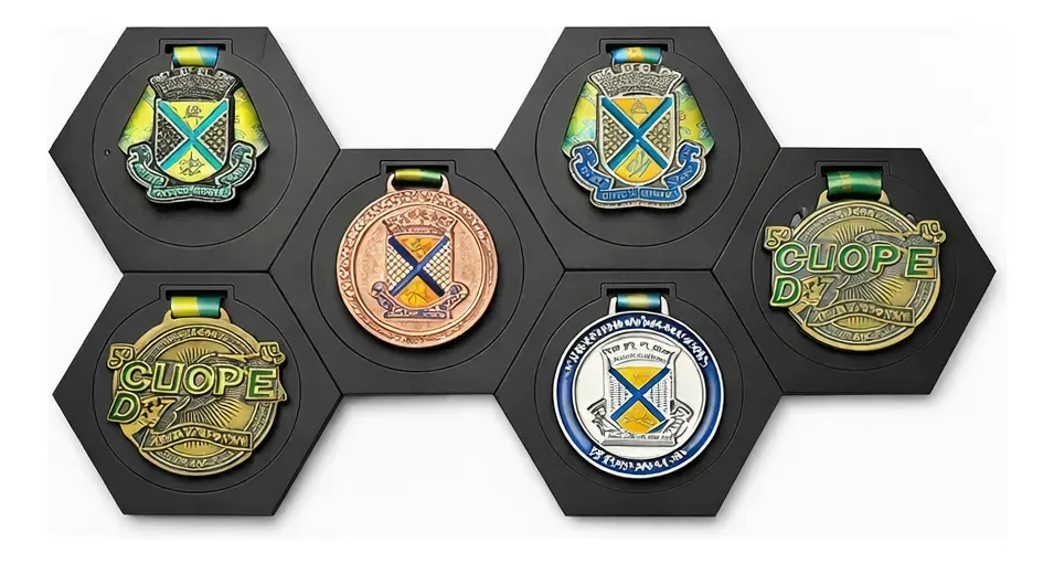 Porta Medalhas Criativo Ciclismo Futebol Corrida Kit 10 Unidades Preto Roncato Store