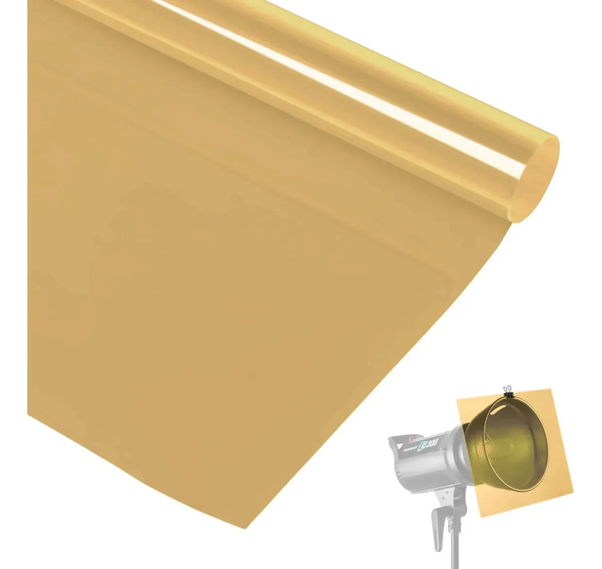 Filtro Gelatina Para Iluminação E Estúdio - Laranja Caramelo Laranja Caramelo