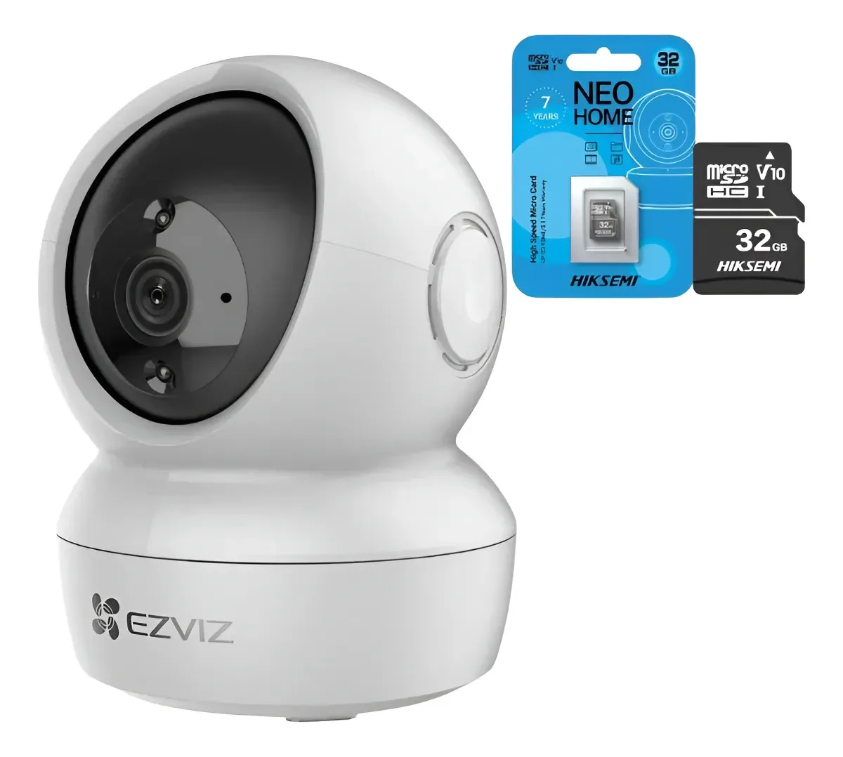 Kit Câmera Segurança Ezviz C6n - Visão Noturna +microsd 32gb