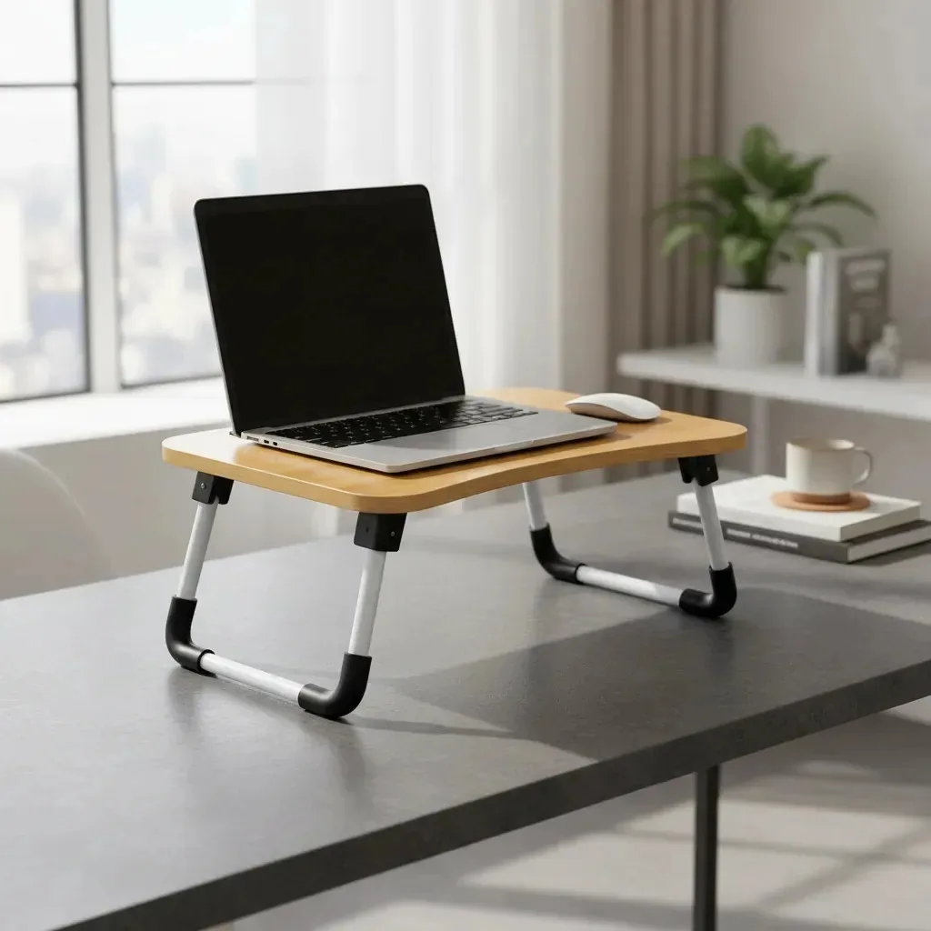 Suporte Mesa Para Notebook Rio Home Office Portátil Bege