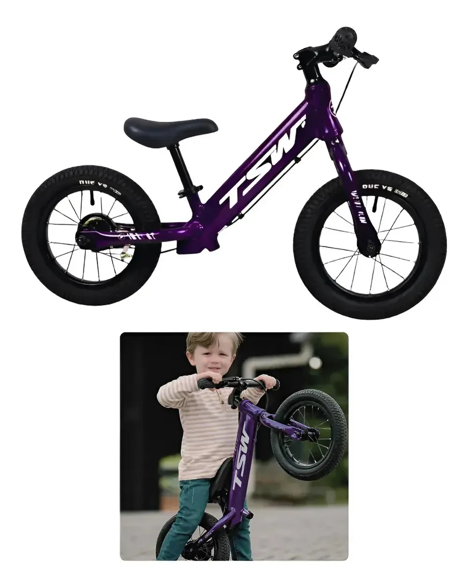 Bicicleta De Equilibrio Aro 12 Tsw Motion Balance Sem Pedal Violeta