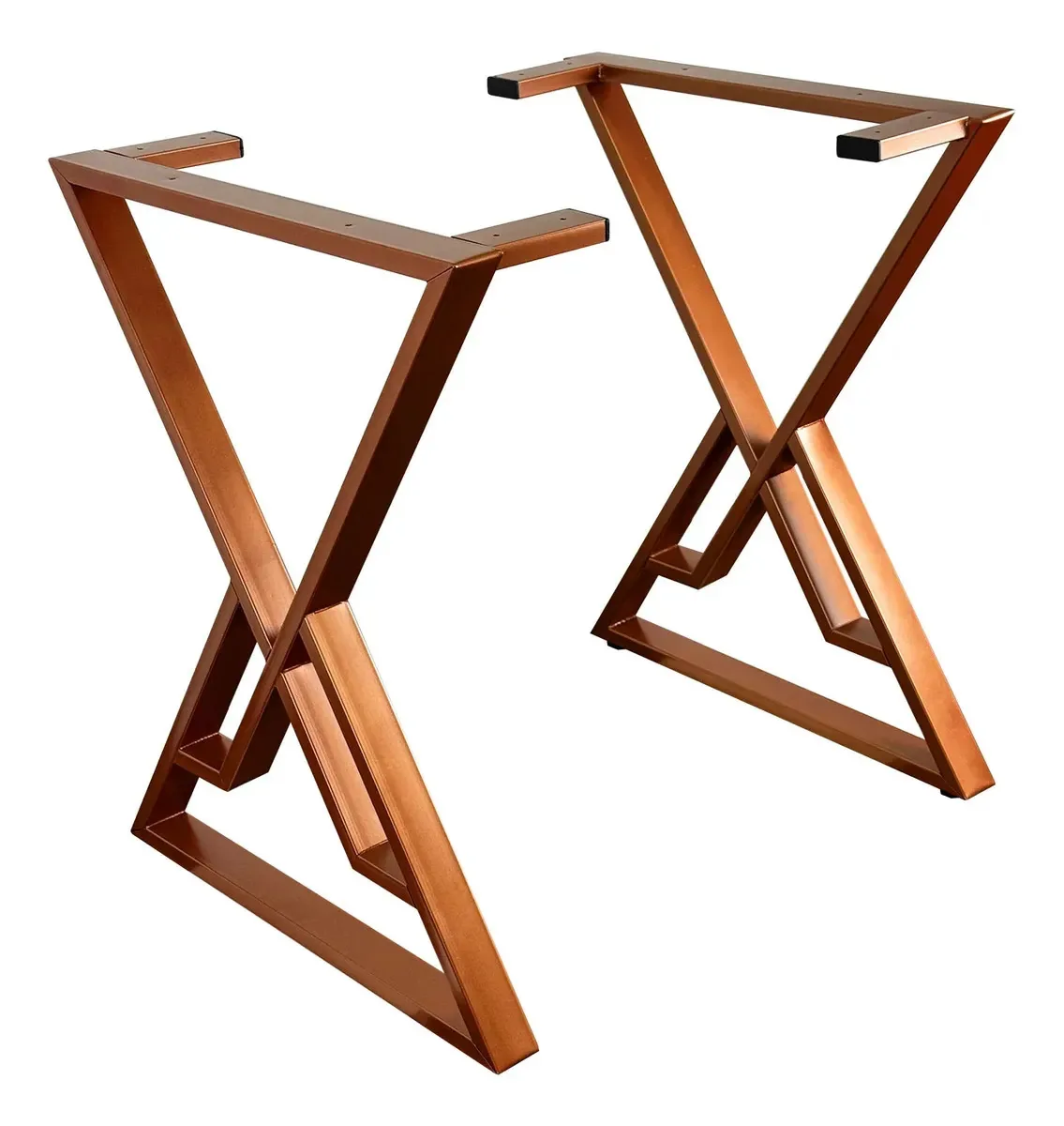Base De Mesa Para Tampos De Madeira Design Industrial Suíça Cobre