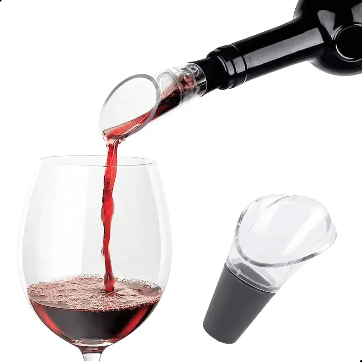 Kit 2 Bicos Dosadores Aerador Para Garrafa De Vinho Cozinha