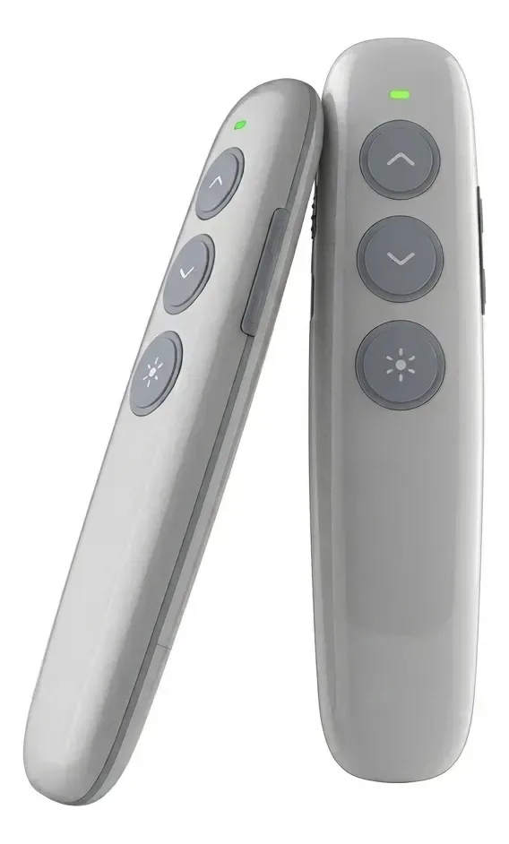 Passador Apresentador Slide Pointer Recarregável Laser Branco