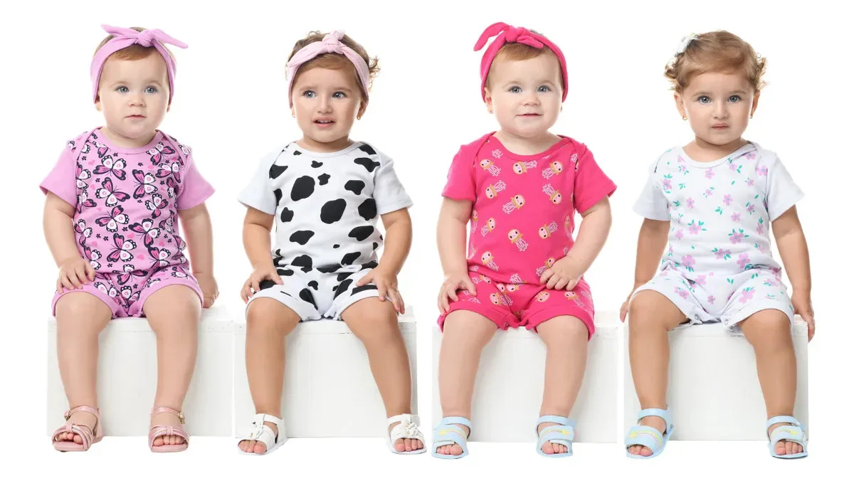 Roupas De Bebê Menino 12 Verão Atacado Cor Meninas Charmosas Tamanho P (até 3 Meses)