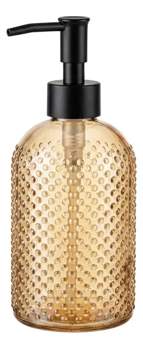 Dispenser Porta Sabonete Líquido Vidro 400ml 7070 Âmbar