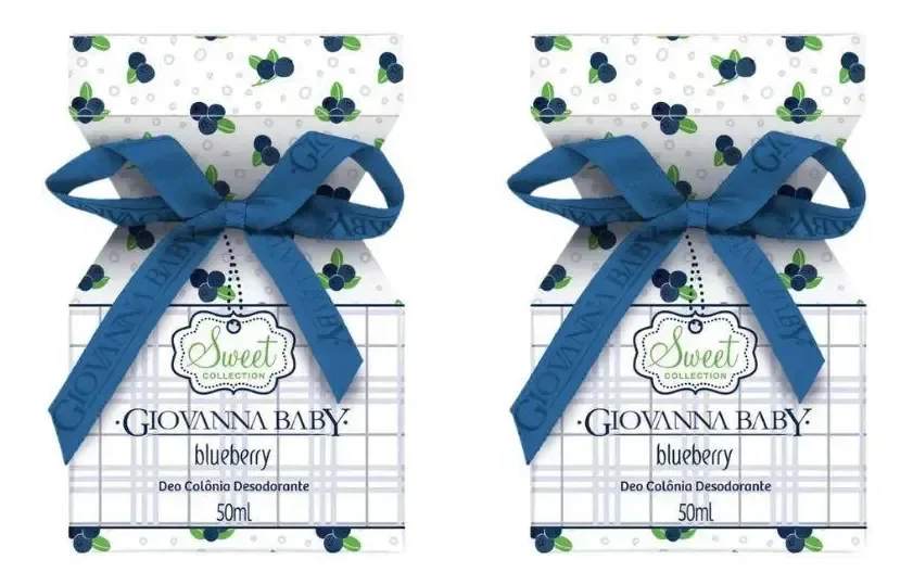 Colonia Giovanna Baby 50ml Blueberry - Kit Com 2un