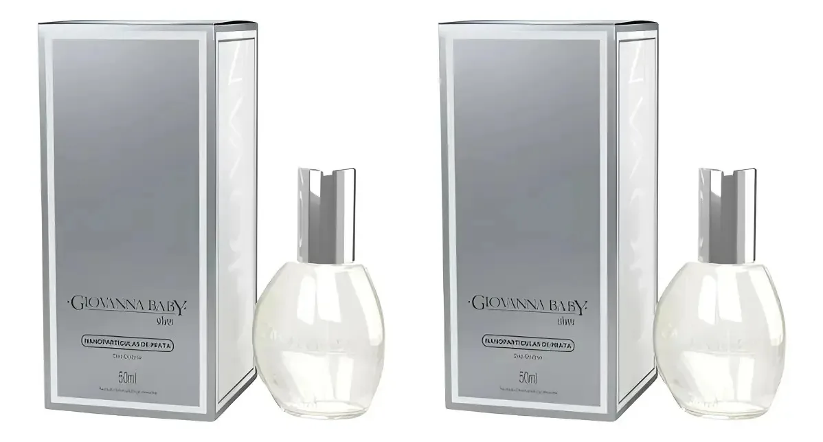 Colonia Giovanna Baby 50ml Silver - Kit Com 2un