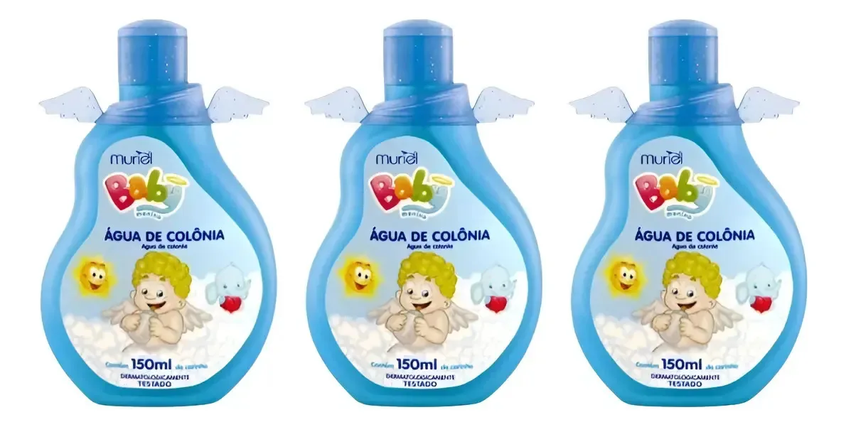 Colonia Muriel Baby 150ml Menino - Kit C/3un