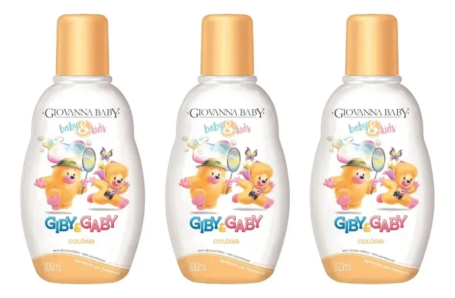 Colonia Giovanna Baby Giby 100ml - Kit C/ 3un
