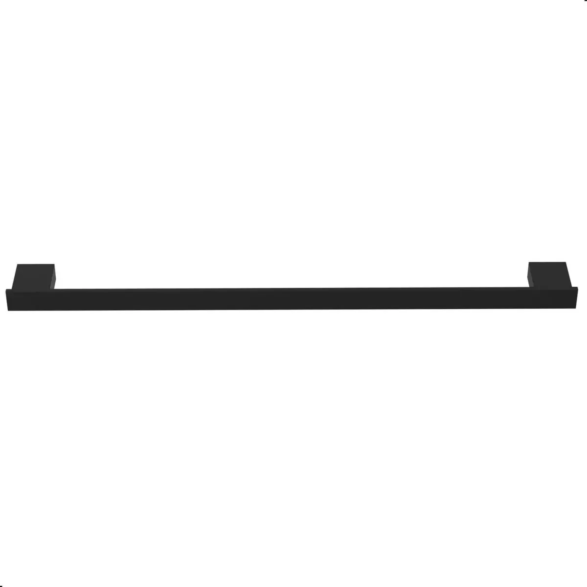 Porta Toalhas De Banho Preto Fixação Dupla Sf.master