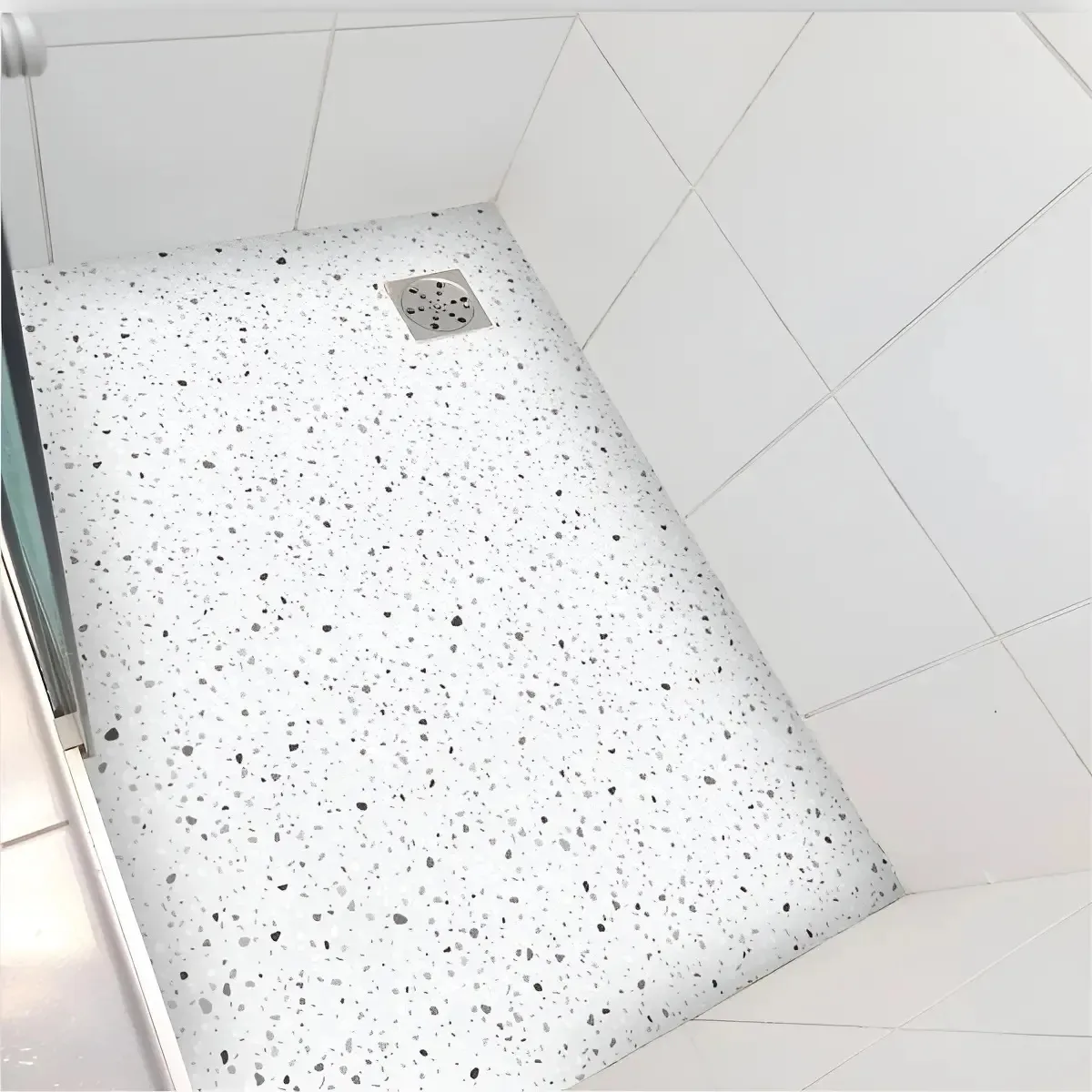 Adesivo Piso Box Granilite Terrazzo Cinza Antiderrapante