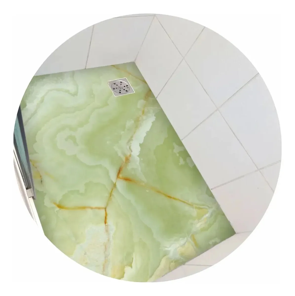 Adesivo Vinil Box Antiderrapante Ônix Verde + Kit Instalação