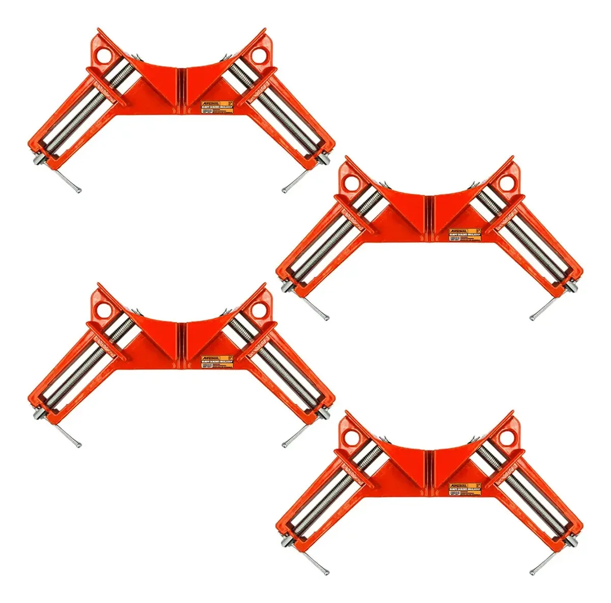 Kit 4 Grampos Sargento Angular 90 Graus Cantoneira Arsenal