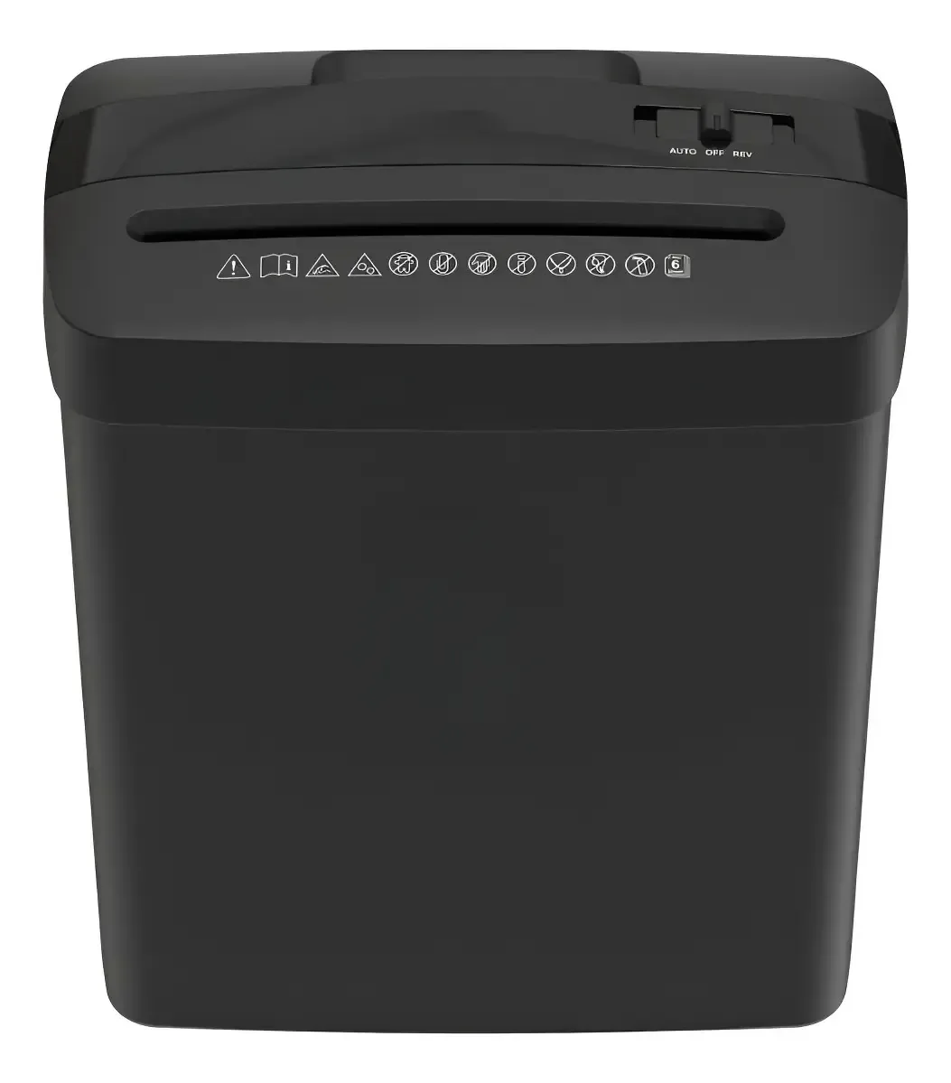Triturador Fragmentador De Papel Eletrico 6 Folhas 10 Litros Cor Preto