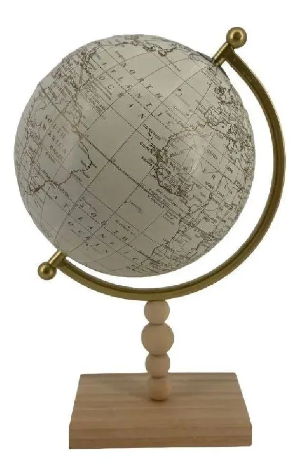 Globo Terrestre Giratório Decoração Presente 18x16x26,5cm