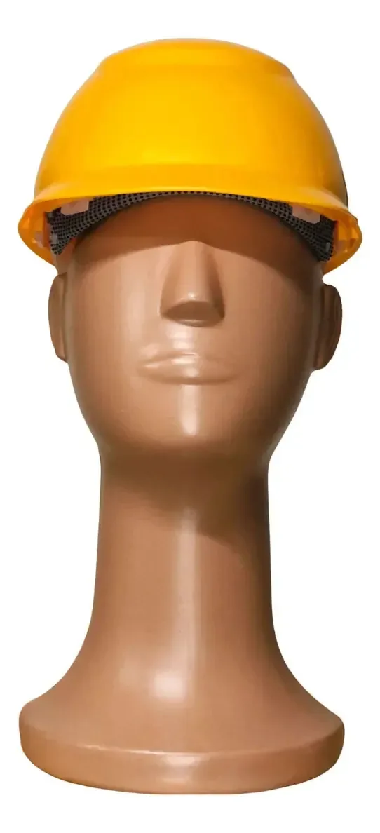 10 Capacetes Epi Segurança Do Trabalho Com Carneira - Camper Cor Amarelo