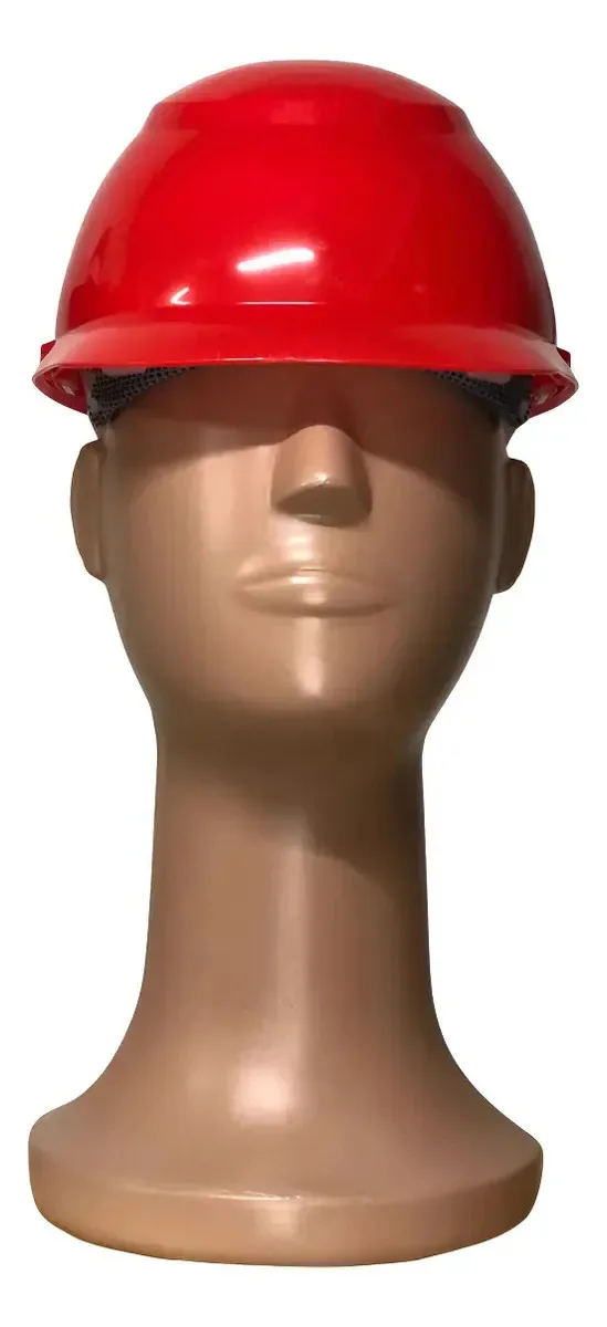 10 Capacetes Epi Segurança Do Trabalho Com Carneira - Camper Cor Vermelho