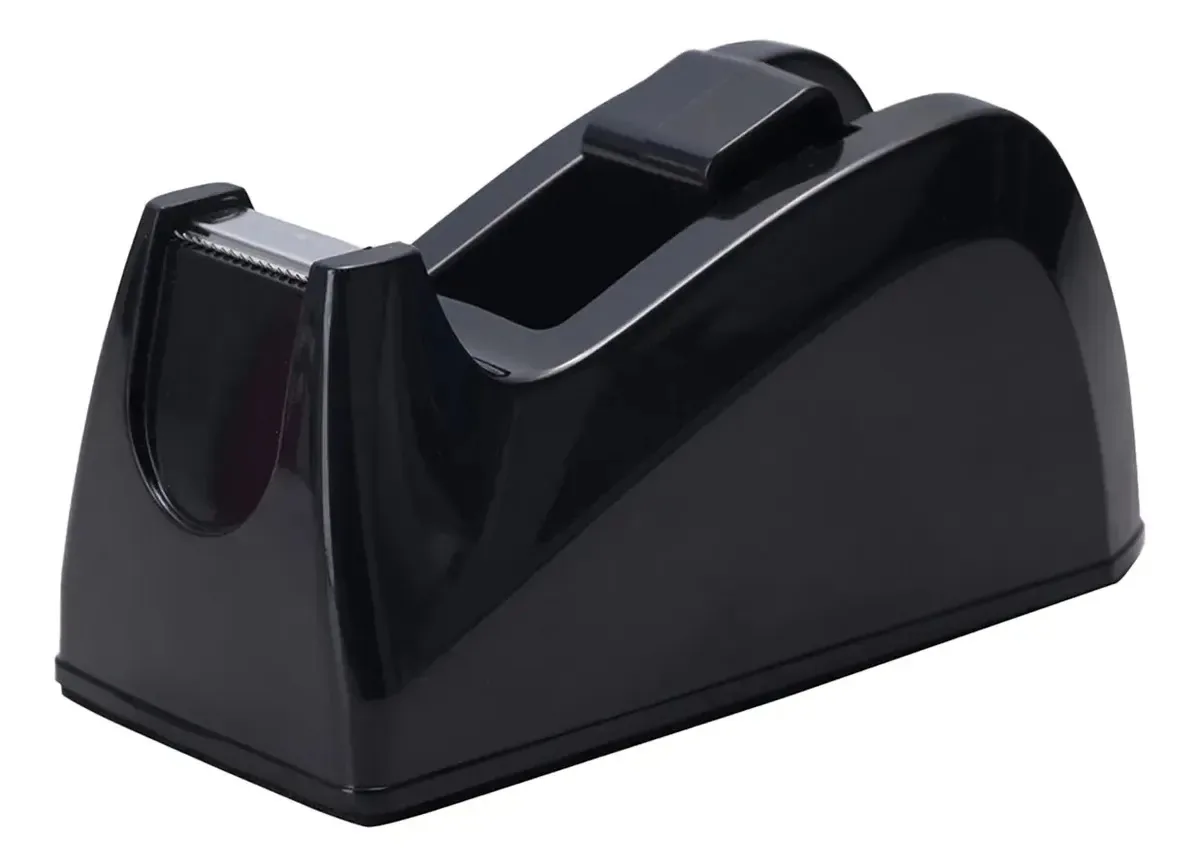 Suporte Para Fita Adesiva Base Antiderrapante Preto 12 Cm