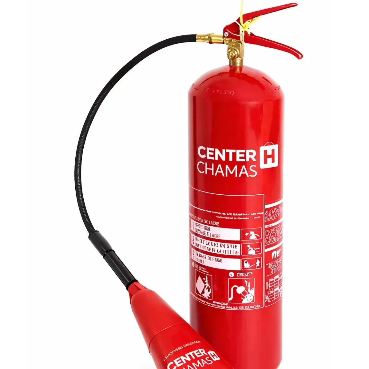 Extintor 6kg Co2 - 5:bc + Suporte De Parede - Center Chamas
