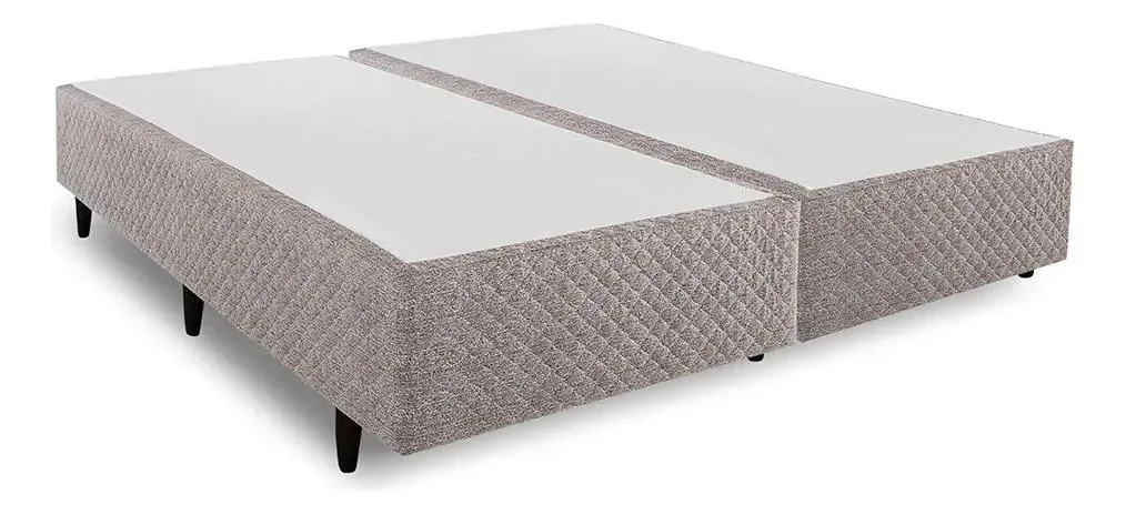 Base Cama Box Herval King Idea, 39x193x203 Cm, Palha Palha