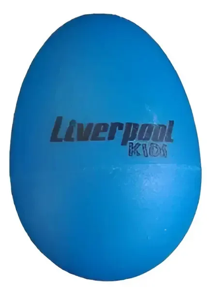 Ganza Ovo Chocalho Ovinho Colorido Liverpool Kids Shaker Egg Cor Azul