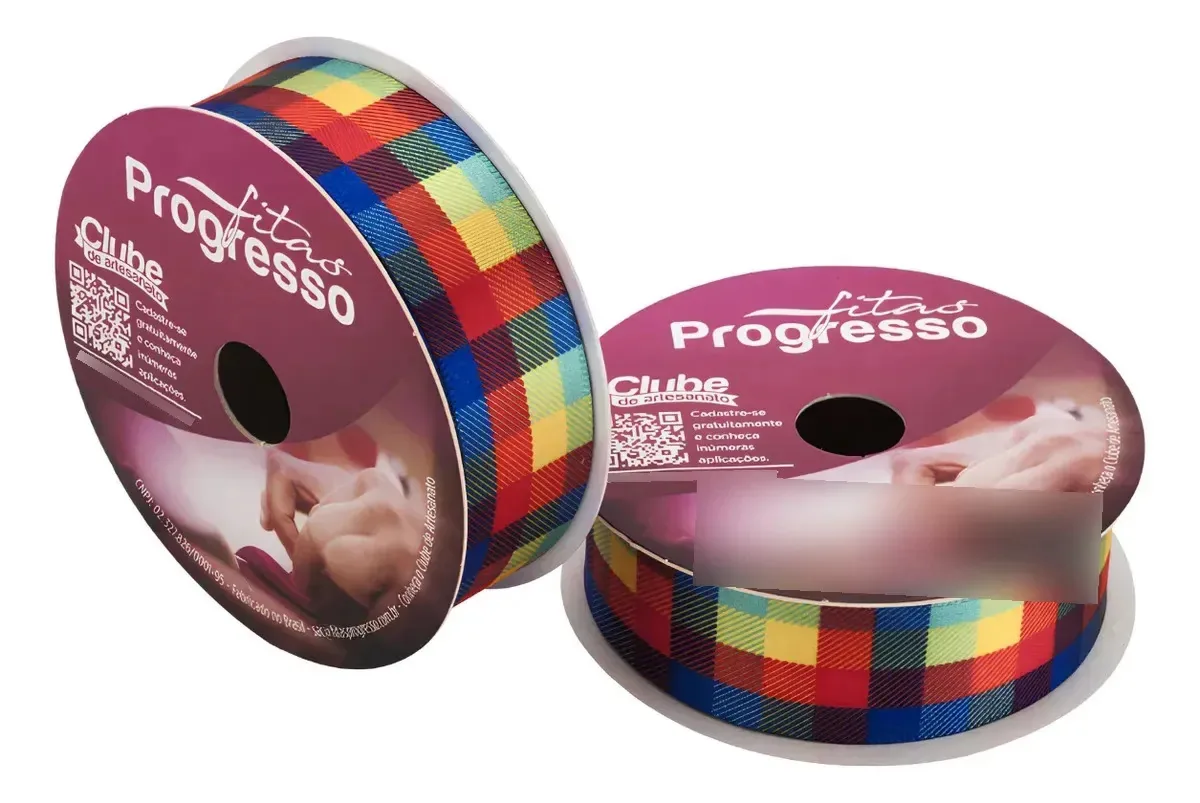 Fita Cetim Ecf 005 Tr Cor 127 Frases Junina 22mm 10m Progresso