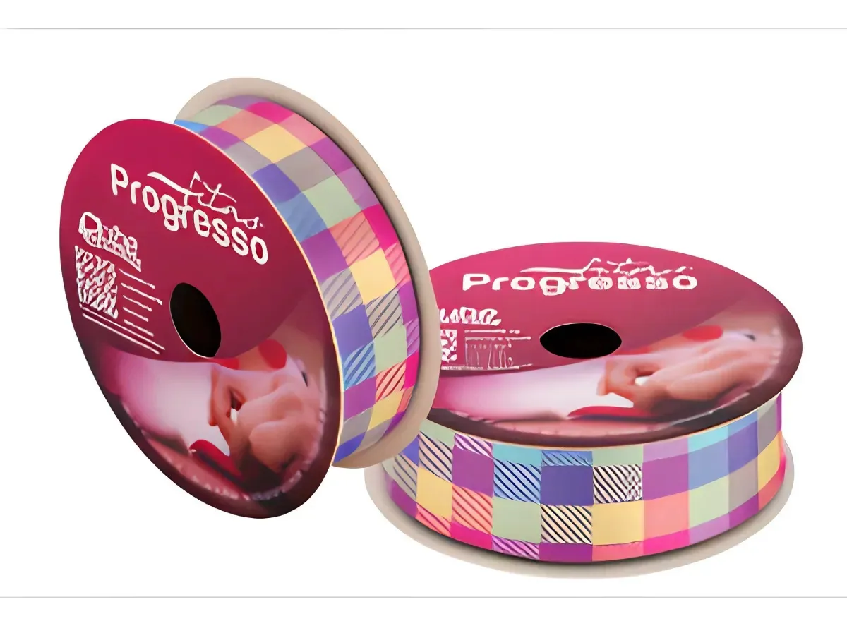 Fita Cetim 22mmx10m Ecf005tr Cor161 Linha Xadrez Progresso
