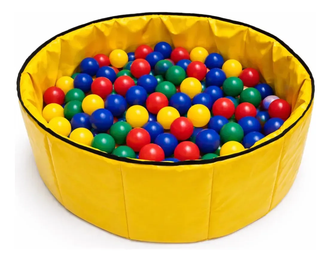 Piscina De Bolinhas Grande Infantil Amarelo